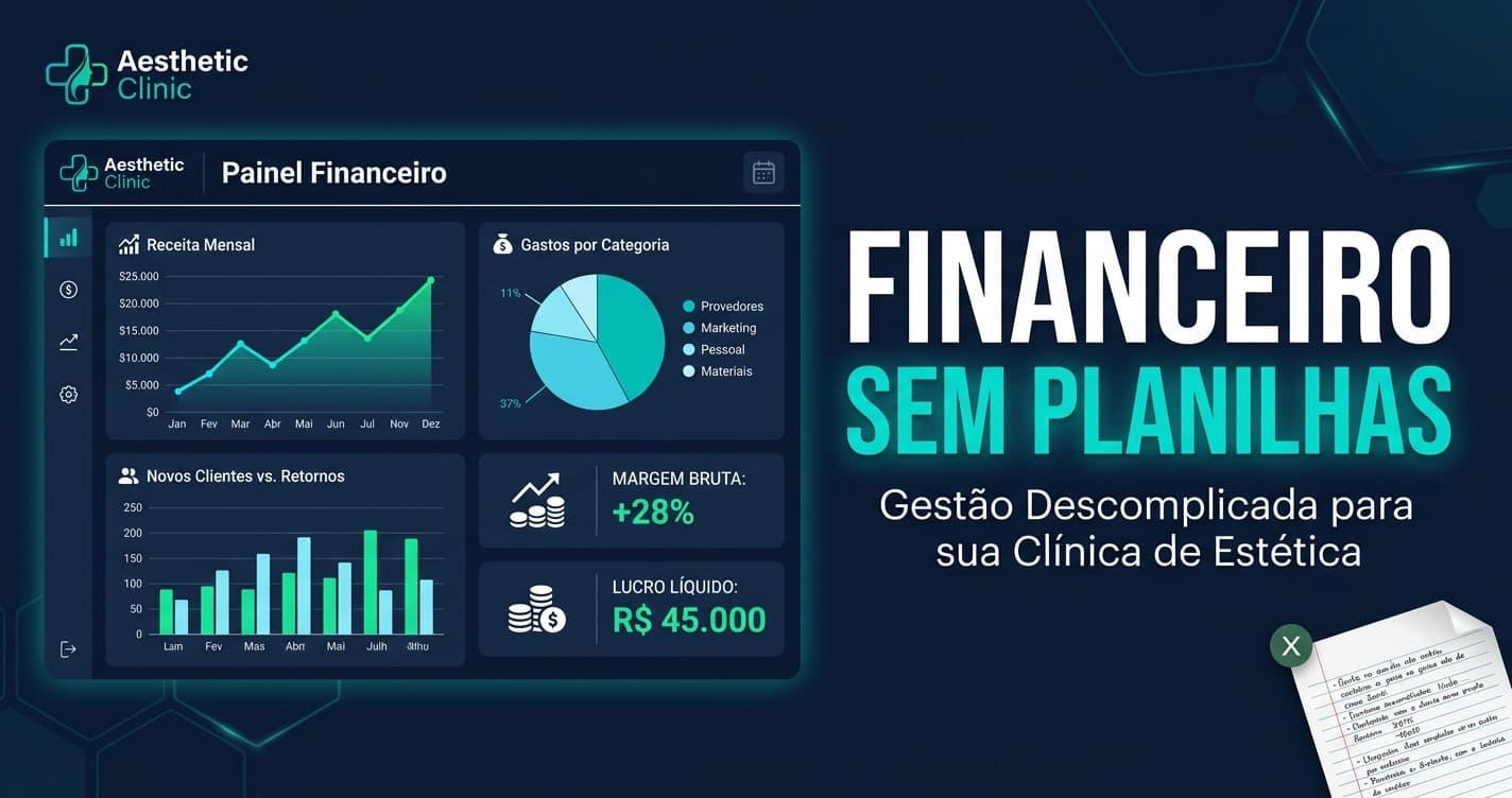 Como controlar o financeiro de uma clínica de estética sem planilhas bagunçadas